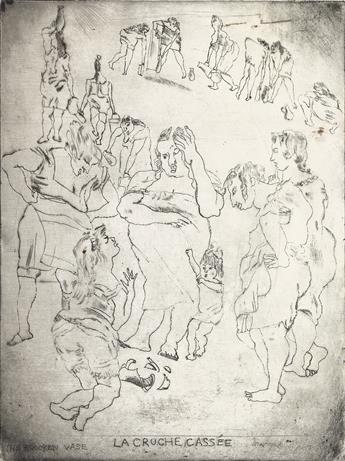 JULES PASCIN La cruche cassée.